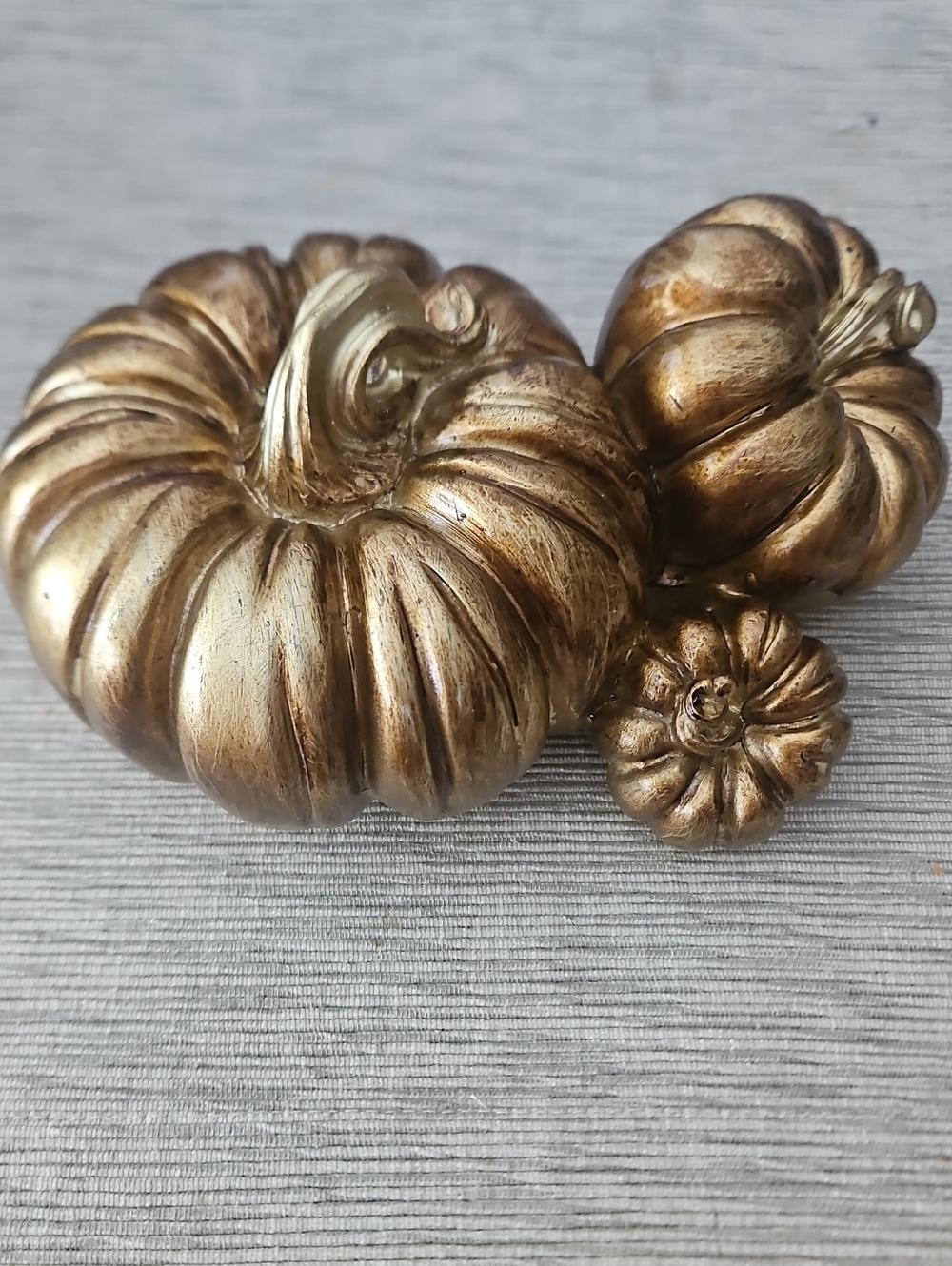 Harvest Golden Pumpkin Display.  New In Box